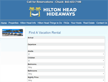 Tablet Screenshot of hiltonheadhideaways.com